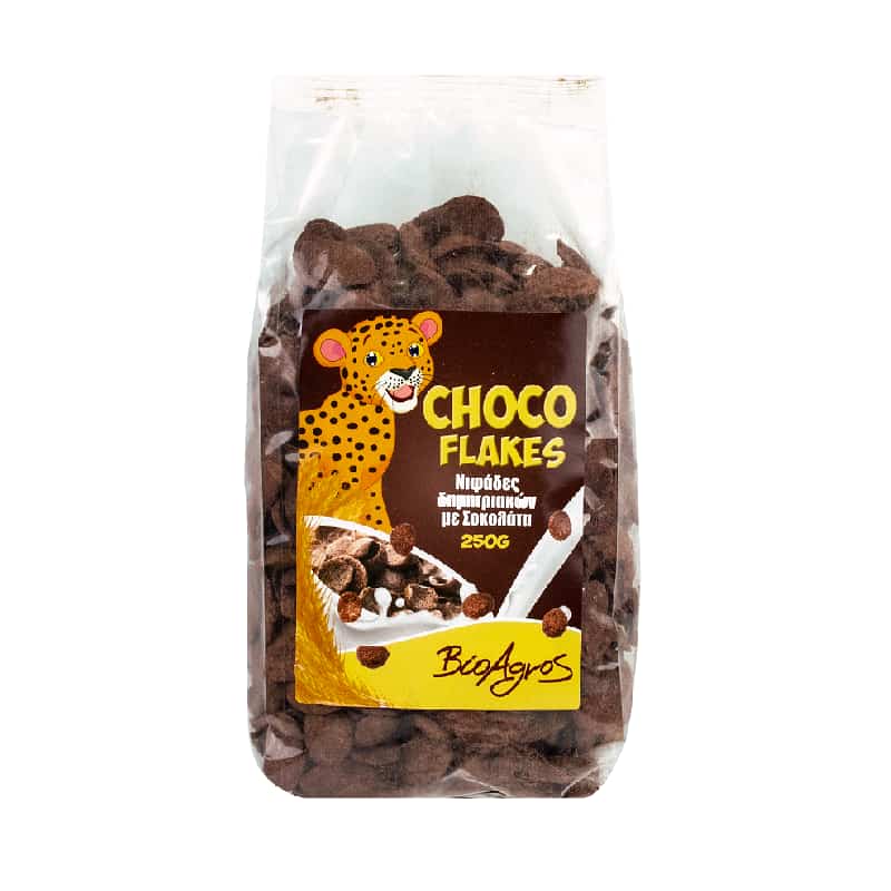 Βιολογικά choco flakes (σοκολατένιες νιφάδες) 250g, Βιοαγρός