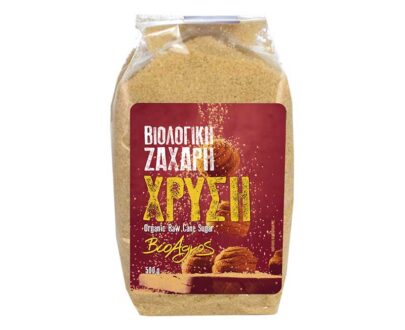 Βιολογική χρυσή ζάχαρη 500g, Βιοαγρός