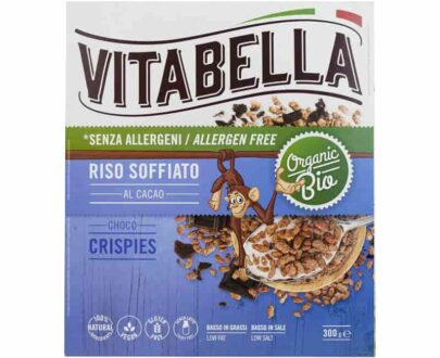 Βιολογικοί σοκολατένιοι κόκκοι ρυζιού 300g, Vitabella