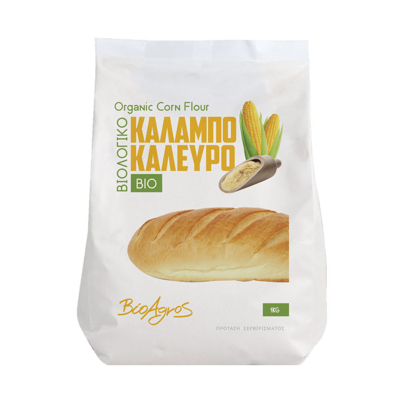 Βιολογικό αλεύρι καλαμποκιού 1kg, Βιοαγρός