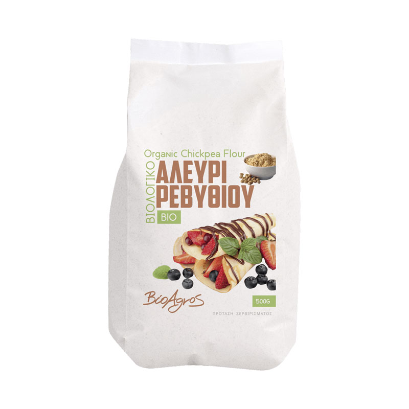Βιολογικό αλεύρι ρεβυθιού ρεβυθάλευρο 500g, Βιοαγρός