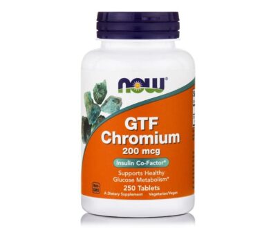 GTF Chromium 200mcg 250 tablets, Now