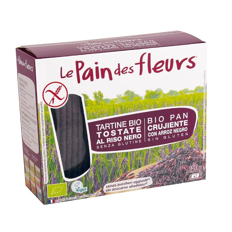 Βιολογικά κράκερς μαύρου ρυζιού 150g, Le Pain des fleurs