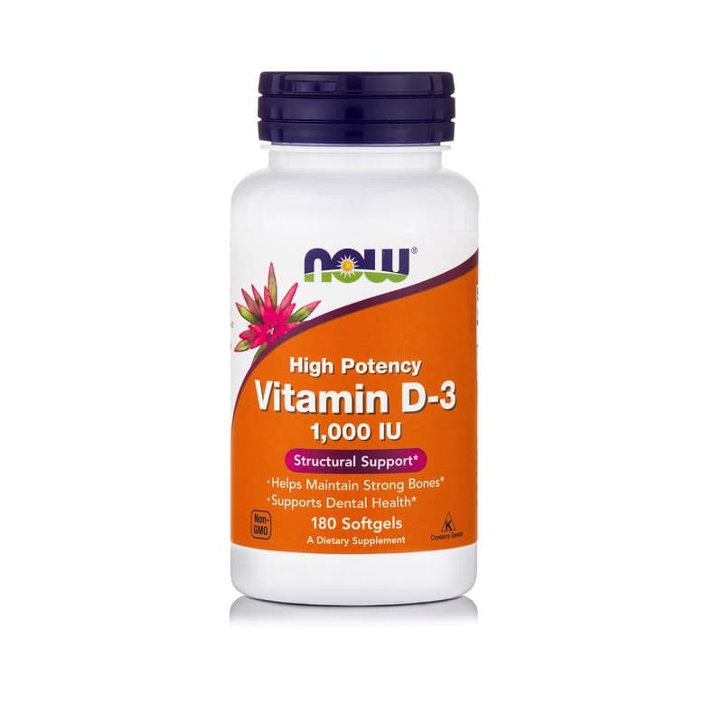 Βιταμίνη D-3 (1.000 IU), 180 Softgels