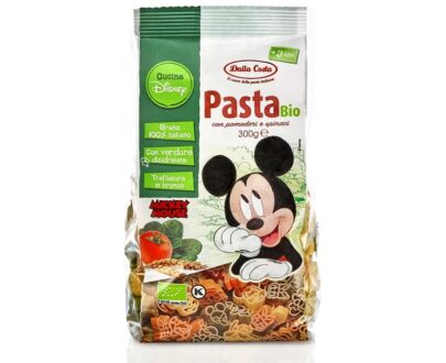 Βιολογικά ζυμαρικά Mickey Mouse τομάτα-σπανάκι 300g, Dalla Costa