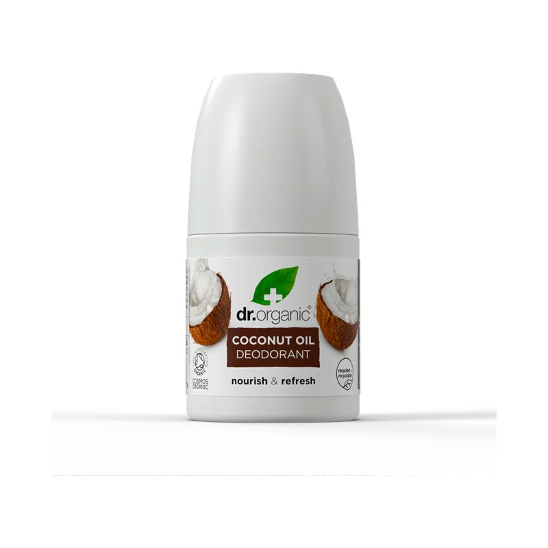 Βιολογικό αποσμητικό roll on με έλαιο καρύδας 50ml, dr.organic