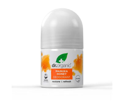 Βιολογικό αποσμητικό roll on με μέλι μανούκα 50ml, dr.organic