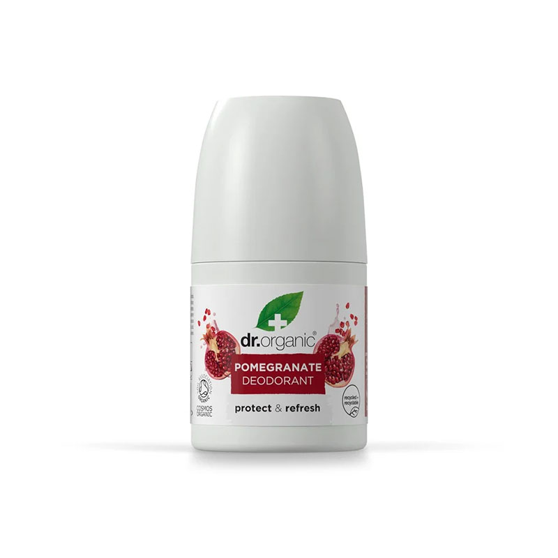 Βιολογικό αποσμητικό roll on με ρόδι 50ml, dr.organic