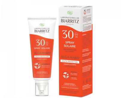 Βιολογικό αντηλιακό σπρέι SPF30 100ml, Biarritz