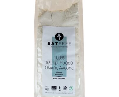 Eat Free βιολογικό αλεύρι ρυζιού ολικής 500g, Βιοαγρός