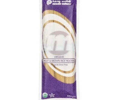 Βιολογικά νουντλς από κεχρί & καστανό ρύζι 250g, King Soba