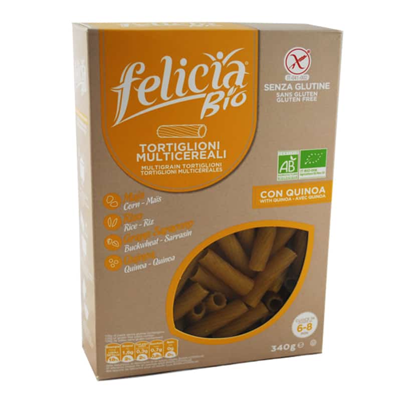 Βιολογικά τορτιλιόνι 4 δημητριακών 340g, Felicia