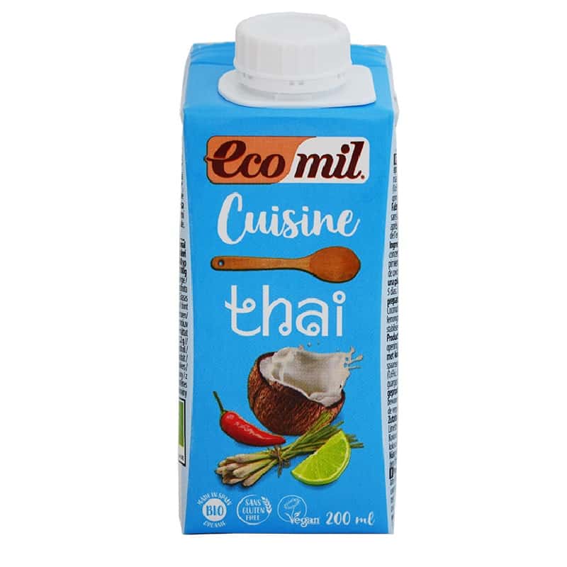 Βιολογική κρέμα μαγειρικής thai 200ml, Ecomil