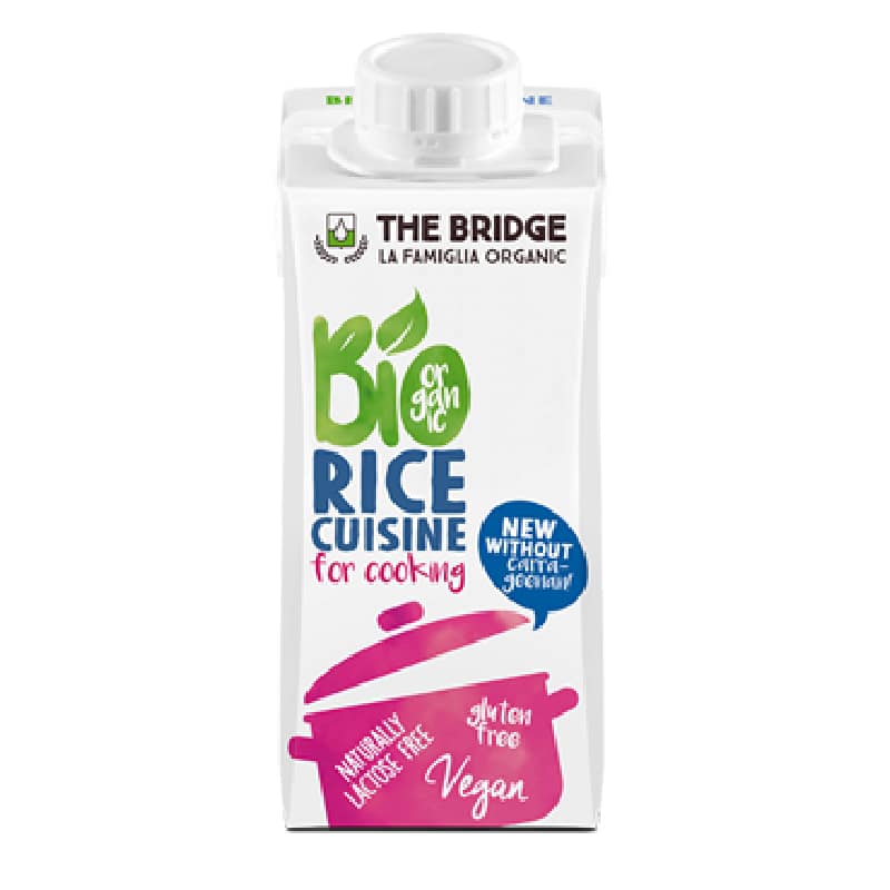 Βιολογικής κρέμα μαγειρικής ρύζι 200ml, The Bridge