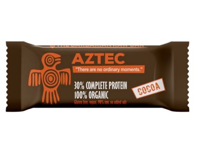 Βιολογική raw μπάρα πρωτεΐνης Aztec κακάο 50g, Leya