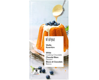 Βιολογική λευκή κουβερτούρα 150g, Vivani