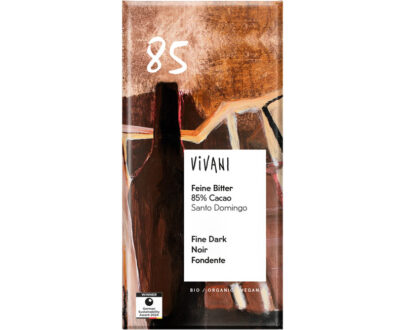 Βιολογική μαύρη σοκολάτα 85% με κακάο grande 80g, Vivani