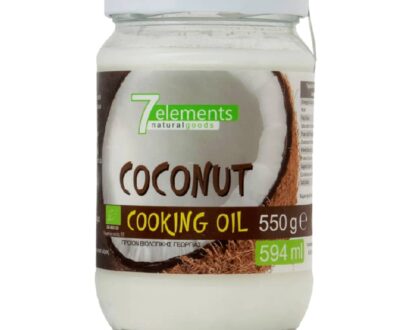 Βιολογικό μαγειρικό λάδι καρύδας 550g594ml, 7elements