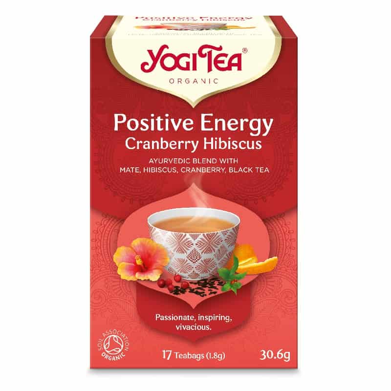Βιολογικό τσάι Positive Energy Cranberry - Hibiscus 30.6g, Yogi Tea