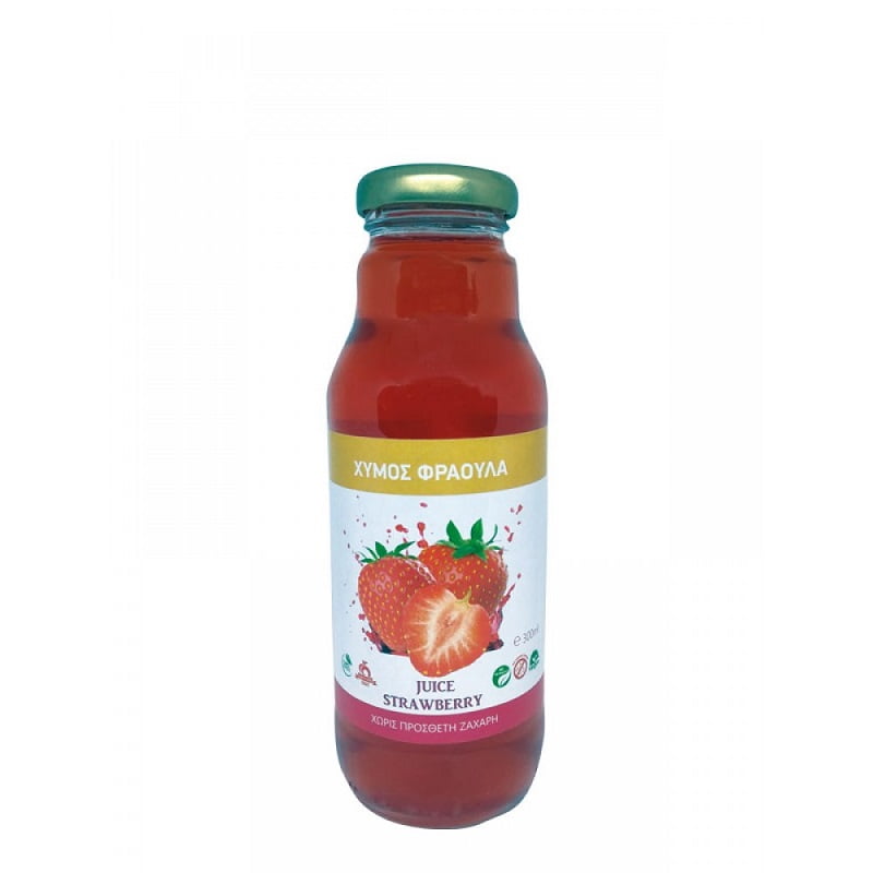 Φυσικός χυμός φράουλα 300ml, Health Trade