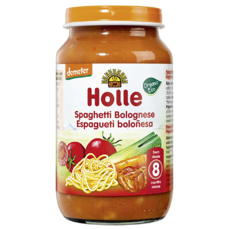 Βιολογικά μακαρόνια με σάλτσα Bolognese σε βάζο 220g, Holle