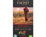 Βιολογική μαύρη σοκολάτα με 57% κακάο & φρούτα του δάσους 100g, Cachet