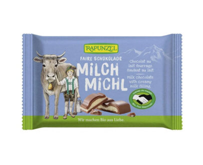 Βιολογική σοκολάτα γάλακτος Milch γεμιστή με γάλα 100g, Rapunzel