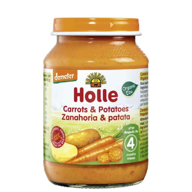 Βιολογικό καρότο με πατάτα σε βάζο 190g, Holle