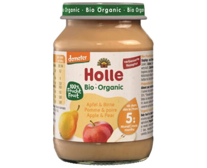 Βιολογικό μήλο με αχλάδι σε βάζο 190g, Holle