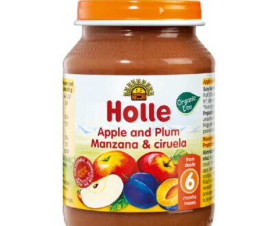 Βιολογικό μήλο με δαμάσκηνο σε βάζο 190g, Holle