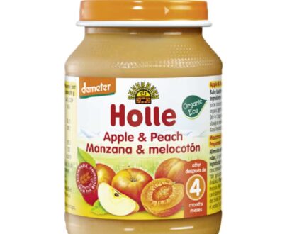 Βιολογικό μήλο με ροδάκινο σε βάζο 190g, Holle