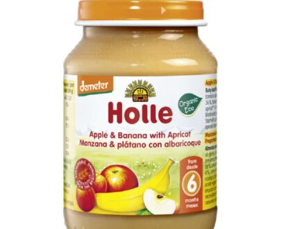 Βιολογικό μήλο, μπανάνα & βερίκοκο σε βάζο 190g, Holle