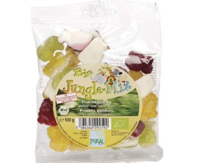 Βιολογικά ζαχαρωτά φρούτων Jungle 100g, Pural