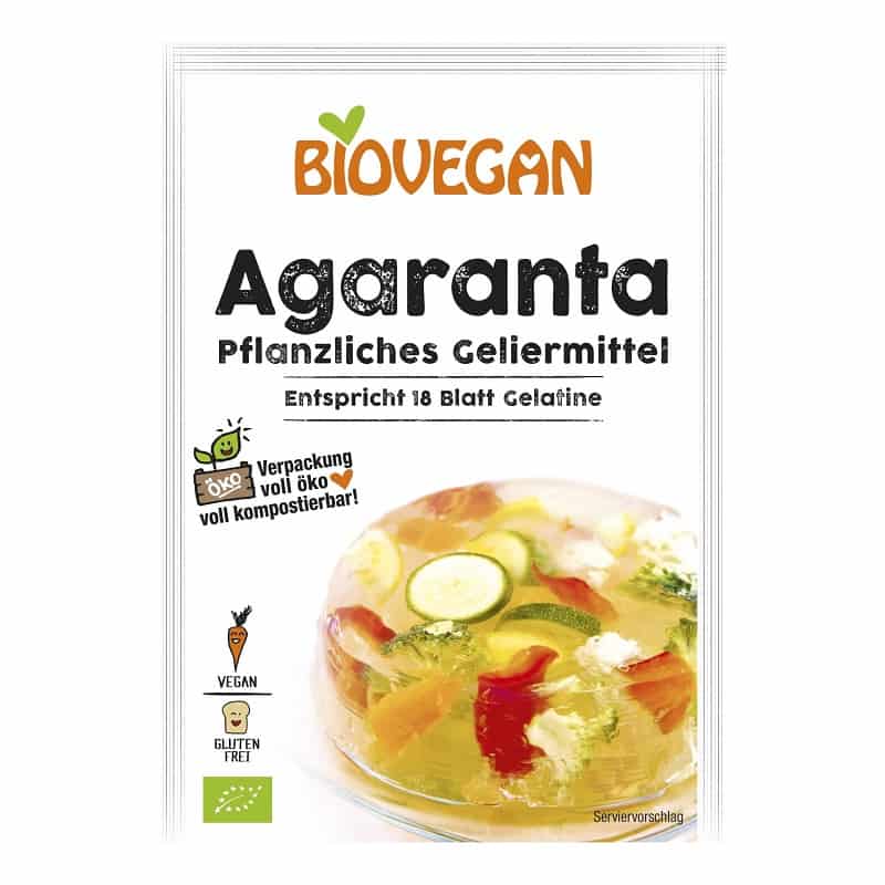 Βιολογικό γλάσο (ζελατίνη) για γλυκά 18g, Biovegan