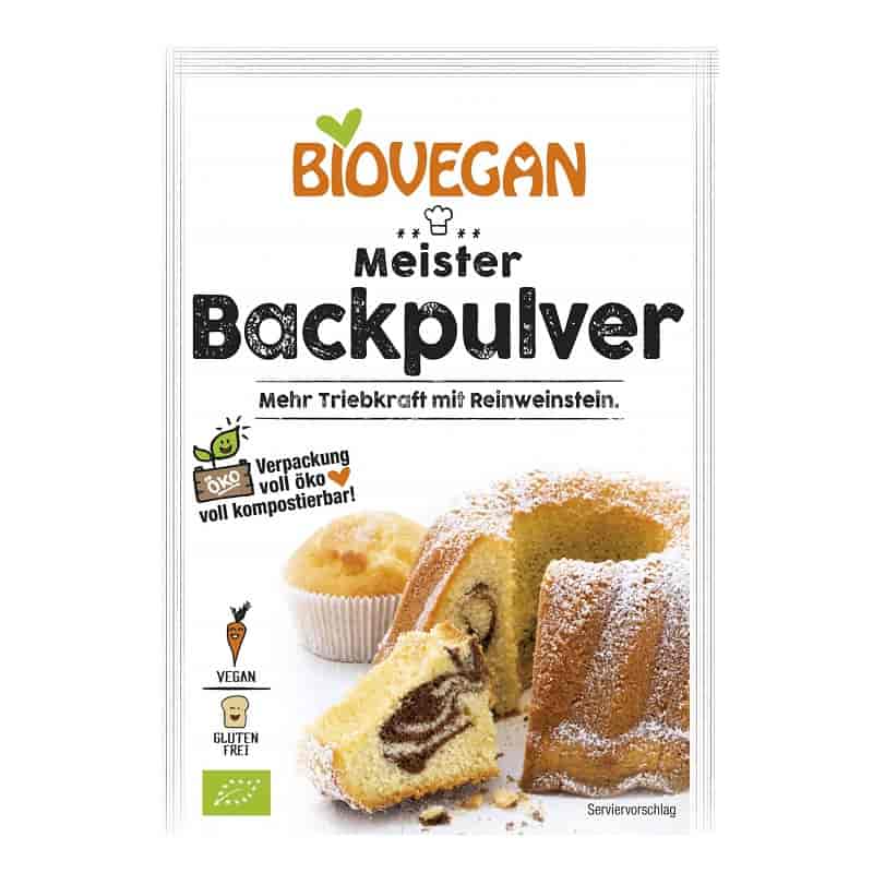 Βιολογικό μπέικιν πάουντερ 3x17g, Biovegan