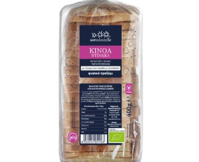 Βιολογικό ψωμί ντίνκελ με κινόα σε φέτες 400g, Sottolestelle