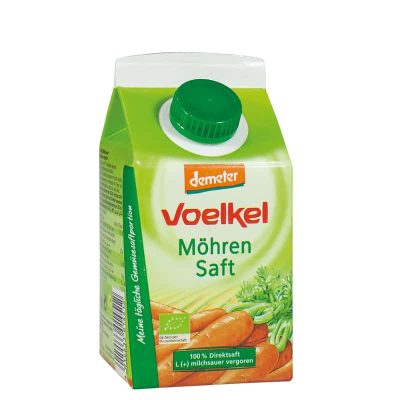 Βιολογικός χυμός καρότο 500ml, Voelkel