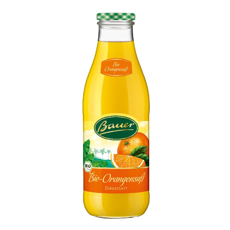 Βιολογικός χυμός πορτοκάλι 980ml, Bauer