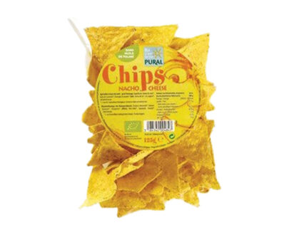 Βιολογικά nachos καλαμποκιού με τυρί 125g, Pural