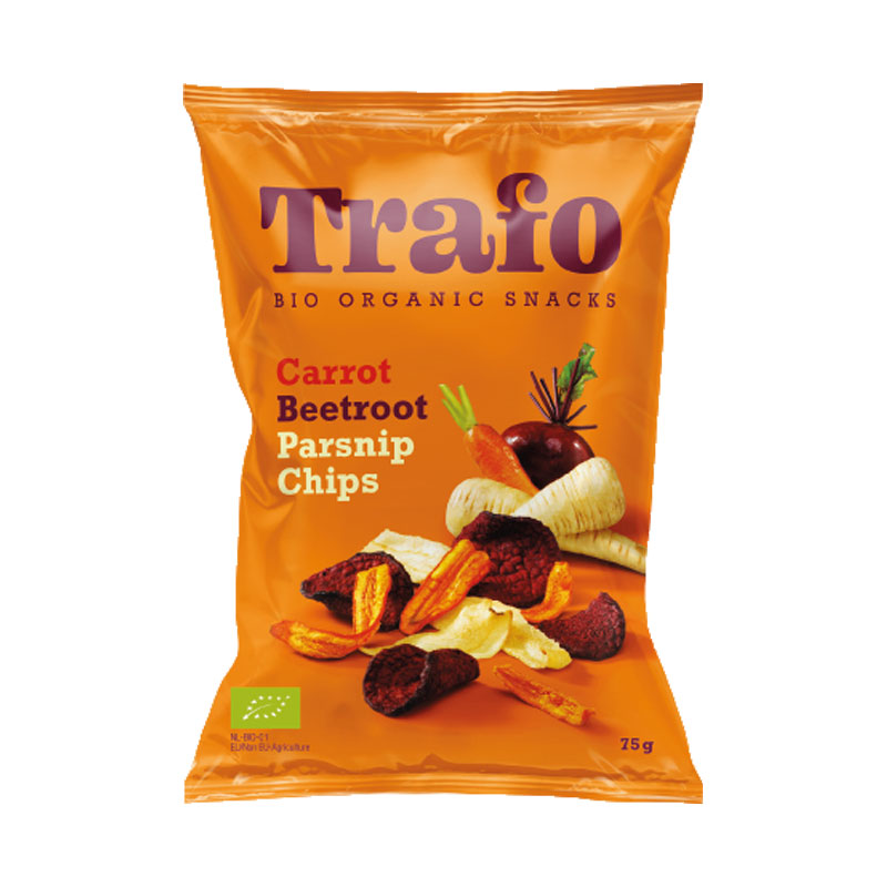 Βιολογικά τσιπς λαχανικών 75g, Trafo