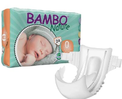 Πάνες Νο 0 Premature 1-3 κιλά 24 τεμάχια, Bambo Nature