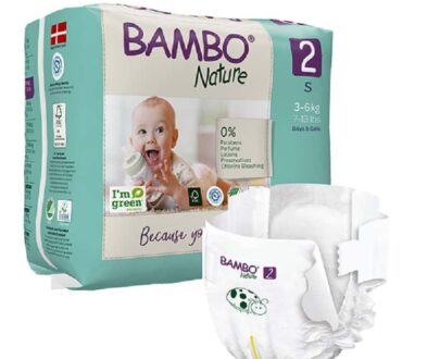 Πάνες Νο 2 για 3-6 κιλά 30 τεμάχια, Bambo Nature