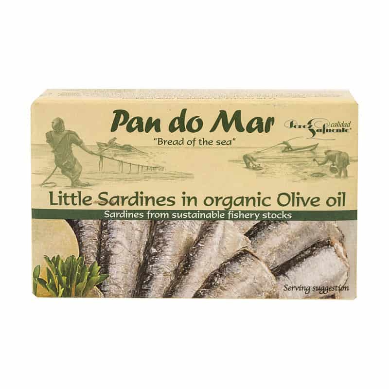 Σαρδέλες σε βιολογικό ελαιόλαδο 120g, Pan Do Mar