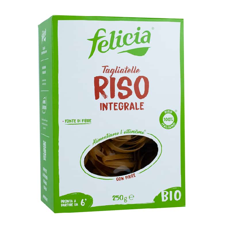 Βιολογικές ταλιατέλλες καστανού ρυζιού 250g, Felicia