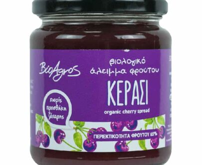 Βιολογικό άλειμμα κεράσι χωρίς ζάχαρη 320g, Βιοαγρός