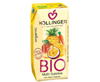Βιολογικός χυμός κοκτέιλ φρούτων Sunrise 200ml, Hollinger