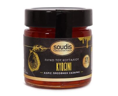 Γλυκό του κουταλιού κυδώνι χωρίς ζάχαρη 275g, soudis